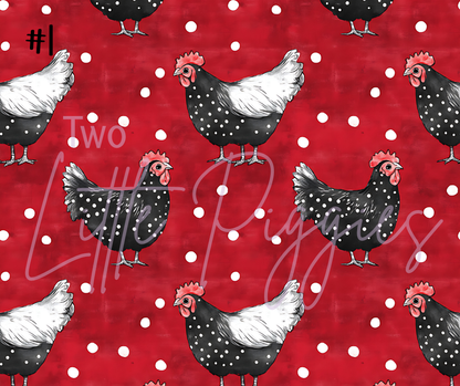 Printed Vinyl - Chickens 2