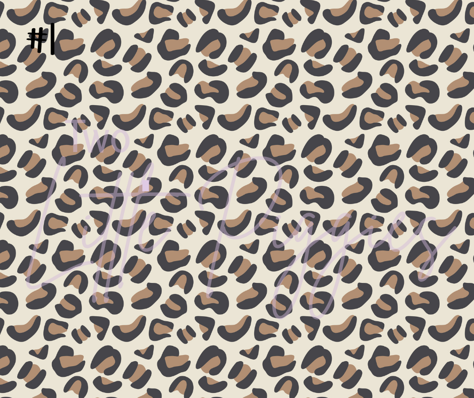 Printed Vinyl - Neutral Safari Collection