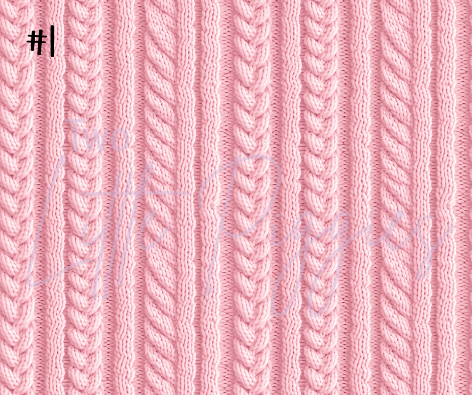 Printed Vinyl - Pastel Knit