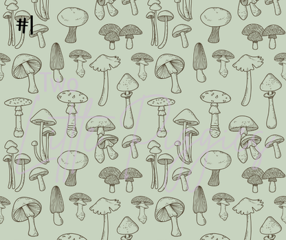 Printed Vinyl - Mushroom Forest