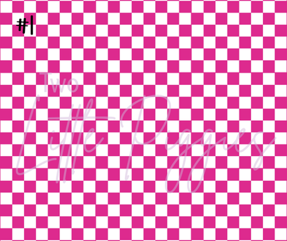 Printed Vinyl - Checkers - Regular
