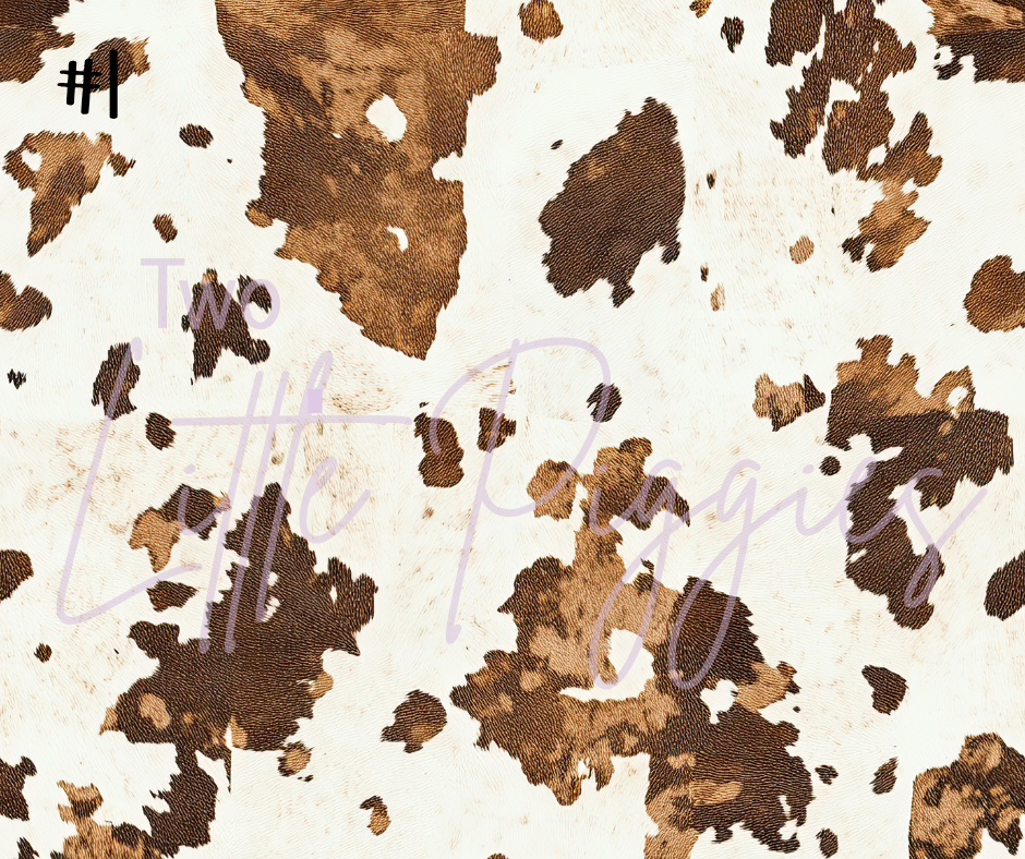 Printed Vinyl - Cowhide Collection