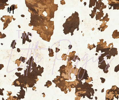 Printed Vinyl - Cowhide Collection