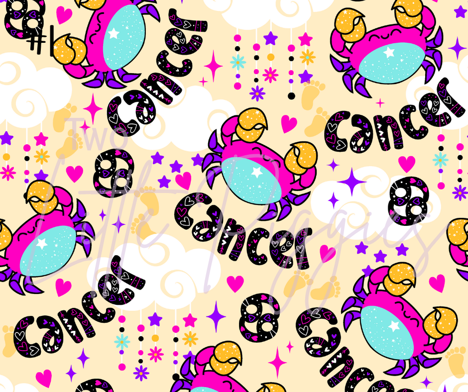 Printed Vinyl - Cutesy Zodiac