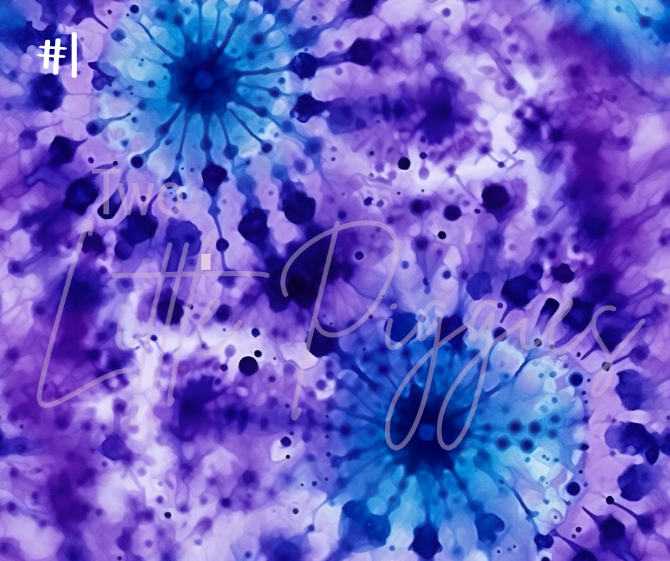 Printed Vinyl - Tie Dye Collection