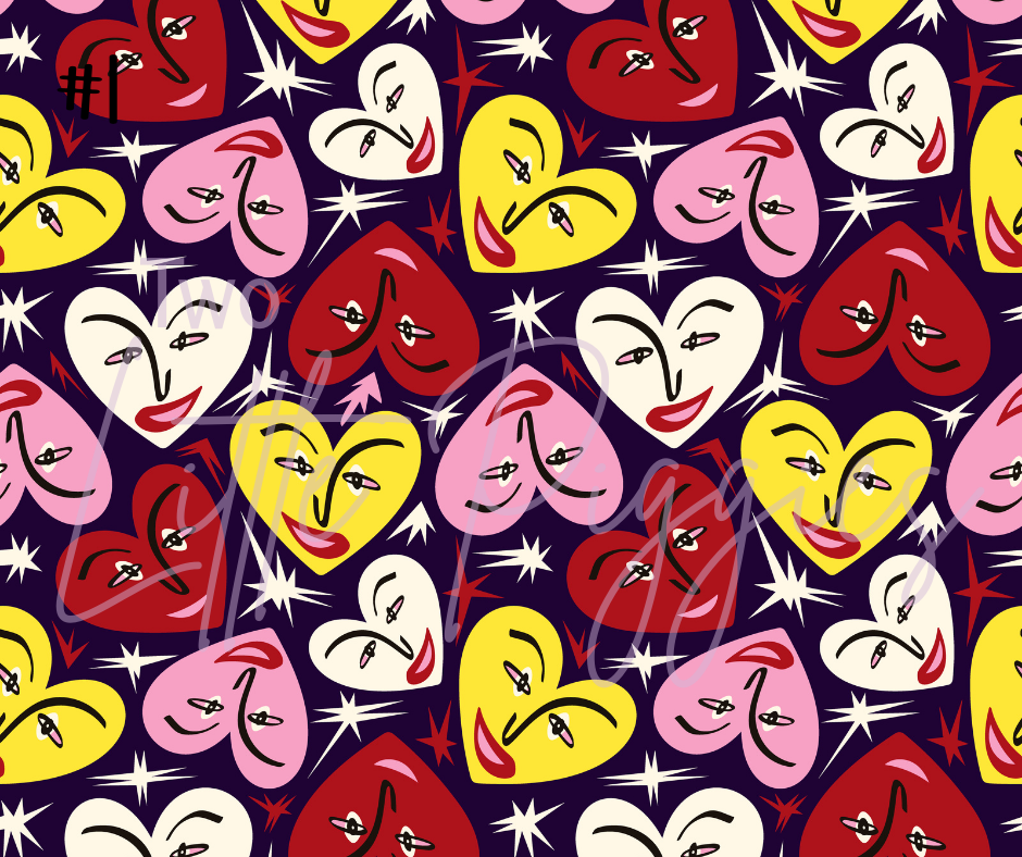 Printed Vinyl - Valentine - Modern