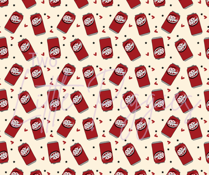 Printed Vinyl - Dr Pepper - Cream