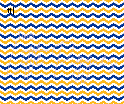 Printed Vinyl - Football - Blue and Gold