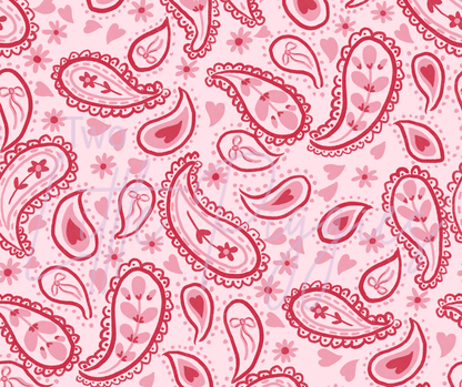 Printed Vinyl - Valentine - Paisley