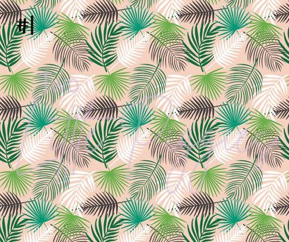 Printed Vinyl - Tropical Leaves Collection