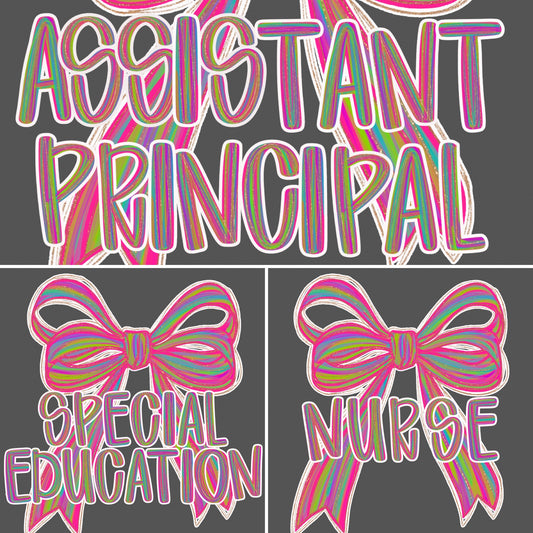 Custom Neon Bow Design
