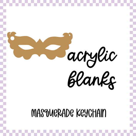 Acrylic Blank - Masquerade Mask (3pc)
