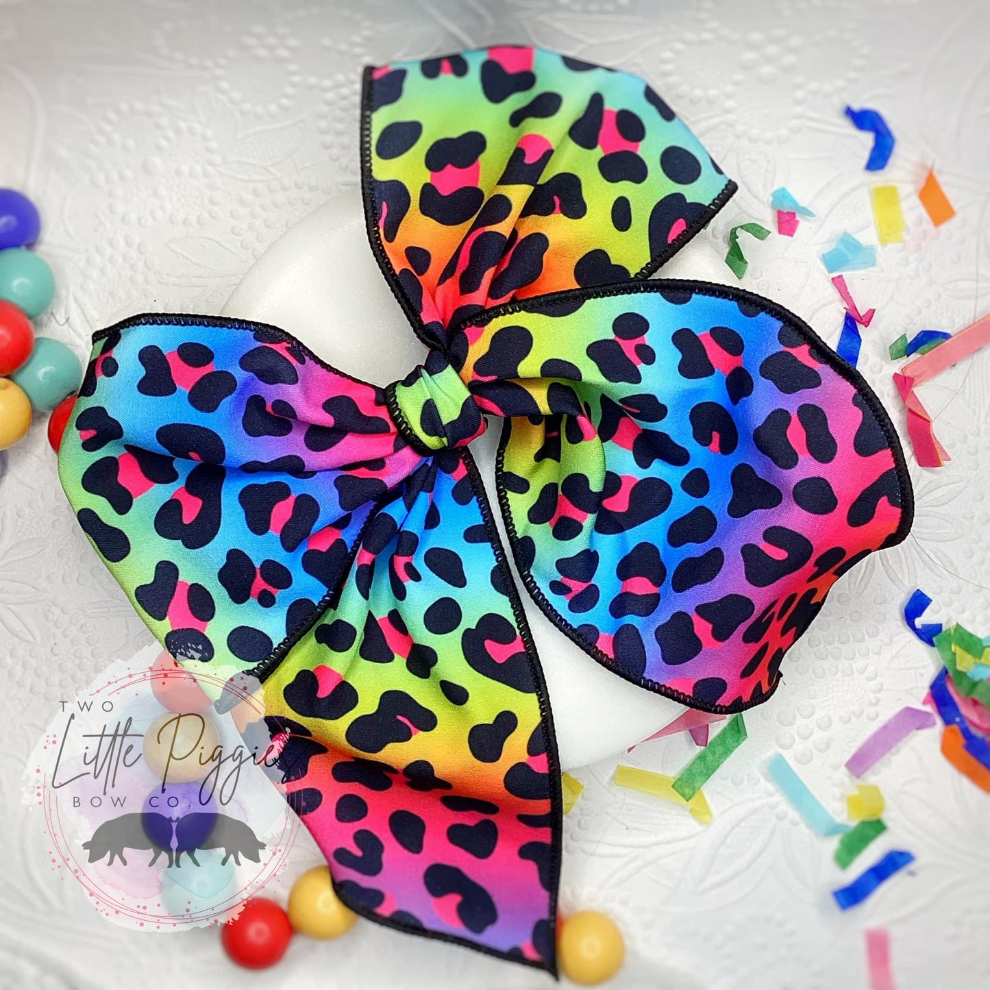 Rainbow Leopard Hayley Bow