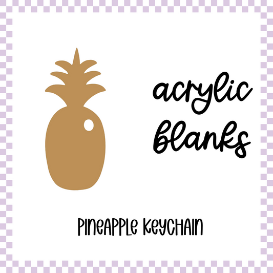 Acrylic Blank - Pineapple (3pc)