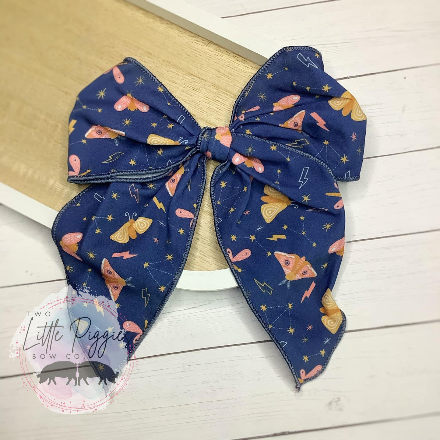 Moths (Navy) Hayley Bow