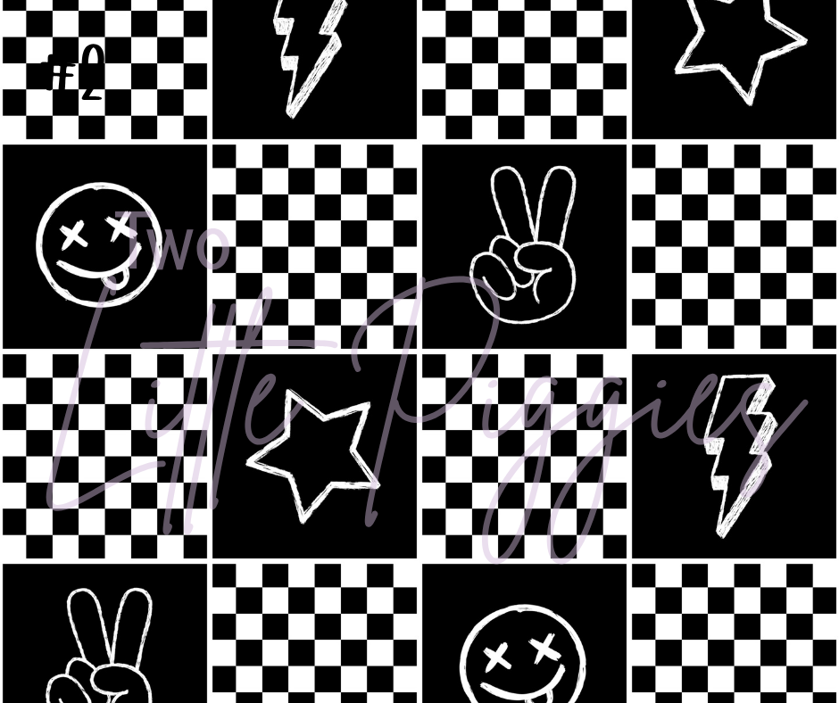Printed Vinyl - Checkered Punk