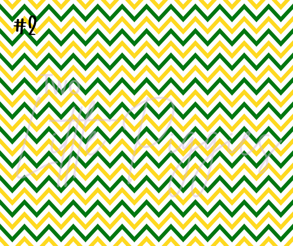 Printed Vinyl - Cheer - Green and Yellow