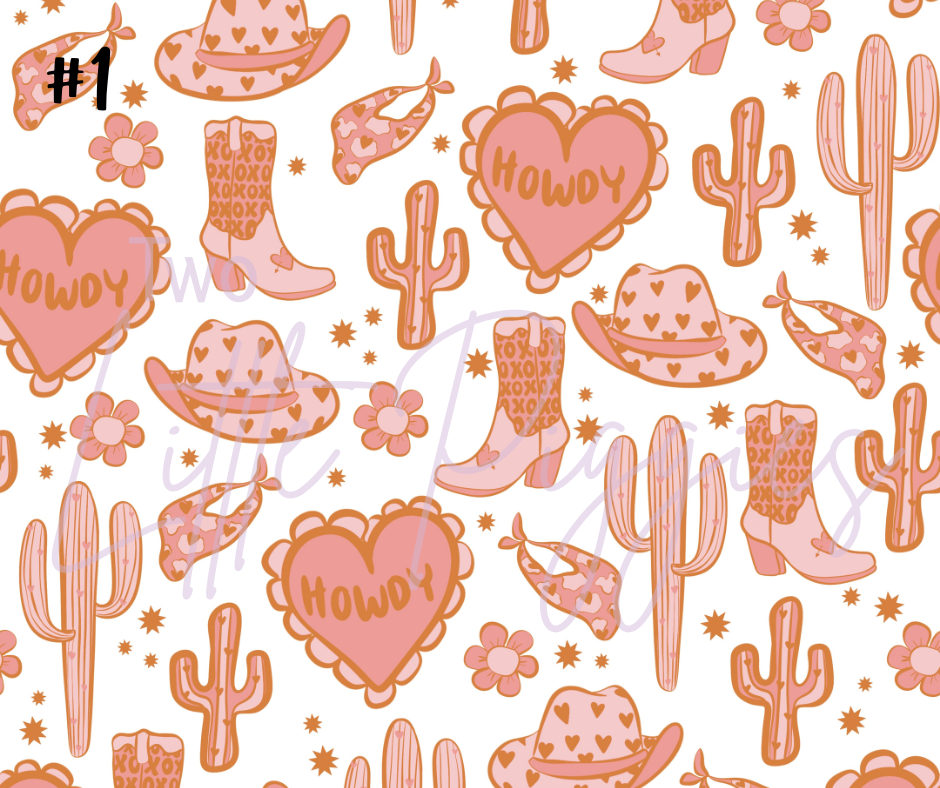 Printed Vinyl - Valentine - Western