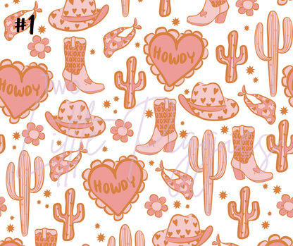 Printed Vinyl - Valentine - Western