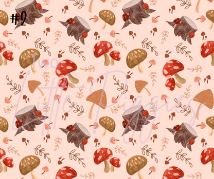 Printed Vinyl - Autumn Mushrooms