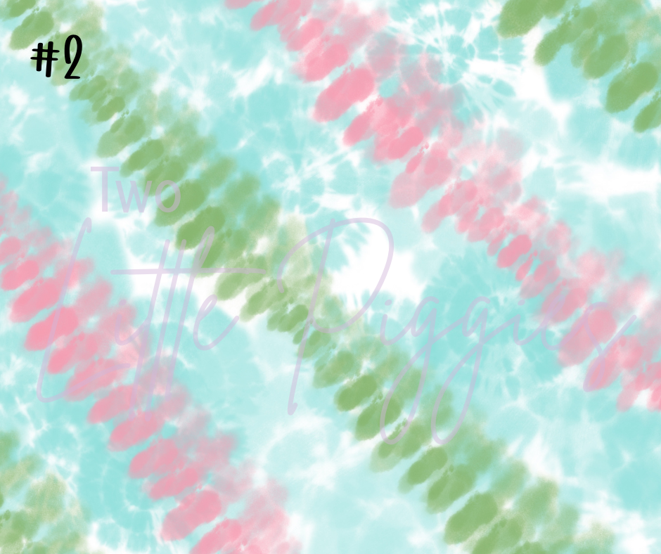 Printed Vinyl - Pastel Tie Dye