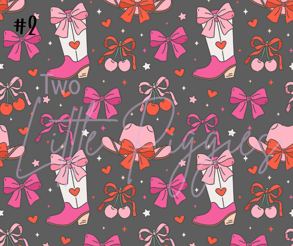 Printed Vinyl - Valentine - Cowgirl