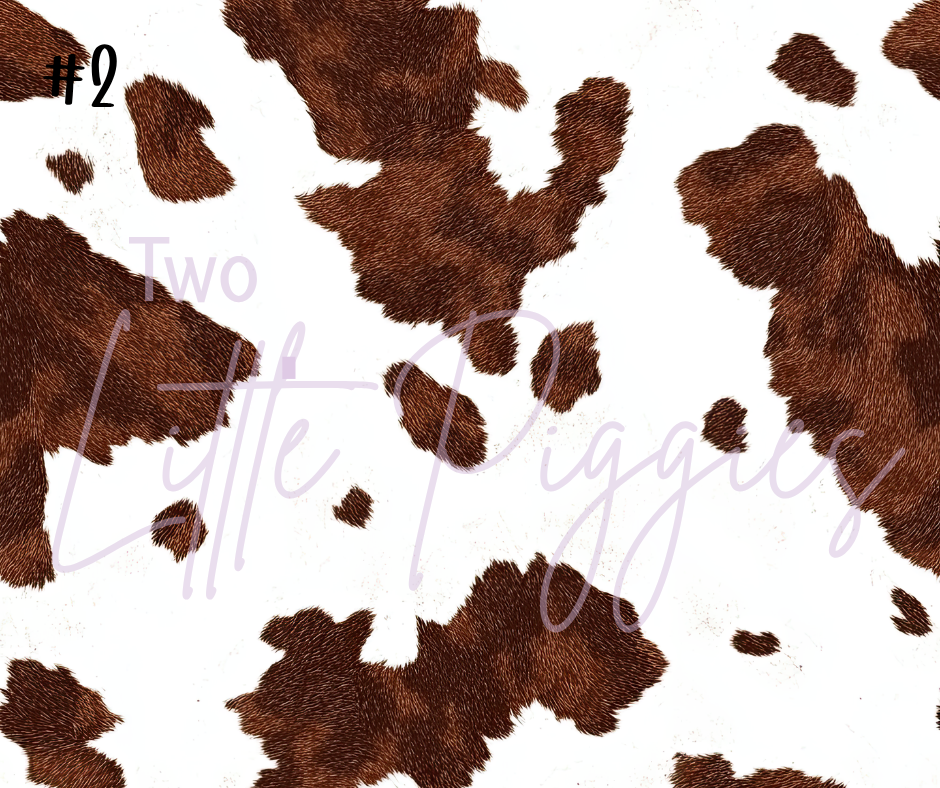 Printed Vinyl - Cowhide Collection