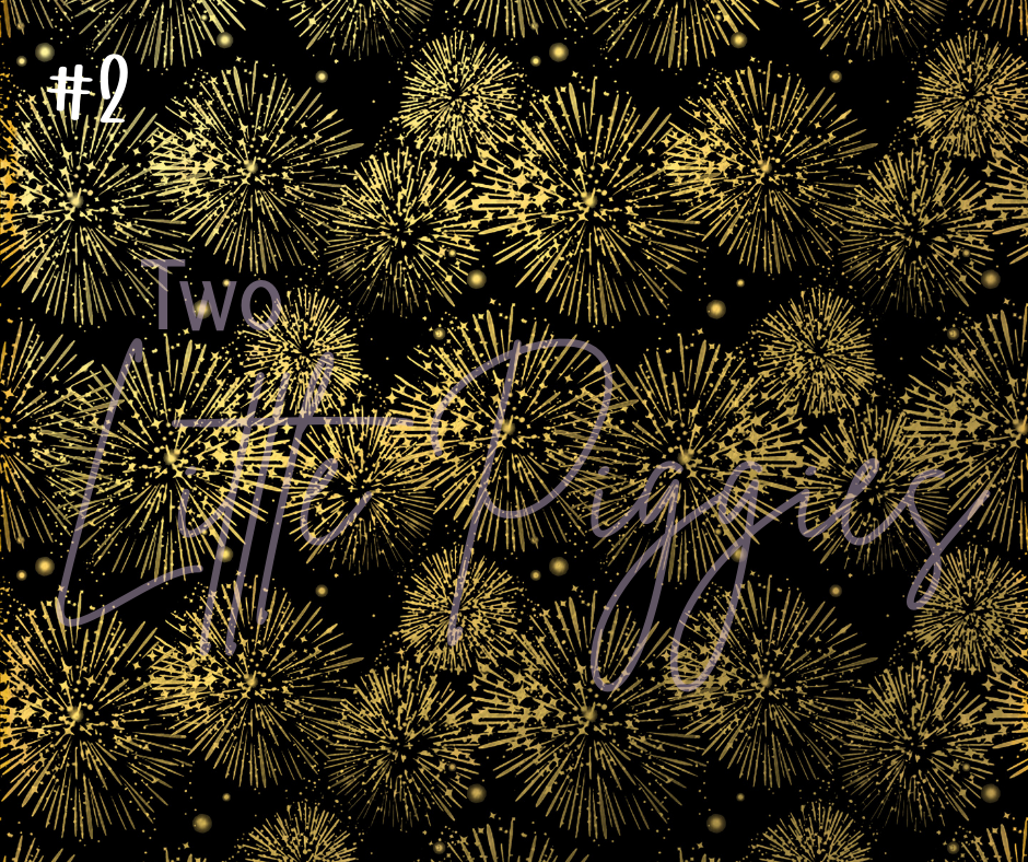 Printed Vinyl - New Years Stars