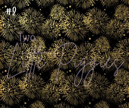 Printed Vinyl - New Years Stars