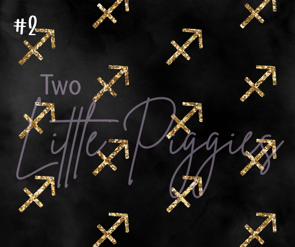 Printed Vinyl - Sagittarius - Black and Gold