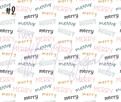 Printed Vinyl - Very Merry Christmas