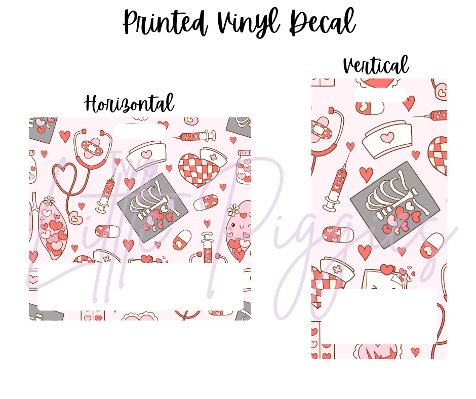 Printed Vinyl - Valentine - Nurse