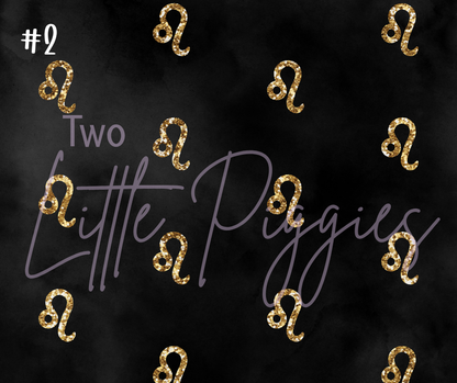 Printed Vinyl - Leo - Black and Gold