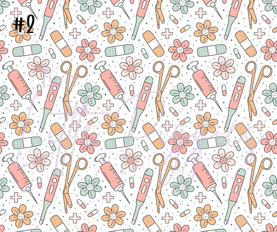 Printed Vinyl - Nurse Life Collection