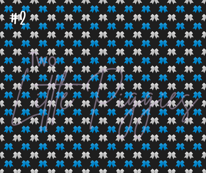 Printed Vinyl - Cheer - Blue and Gray