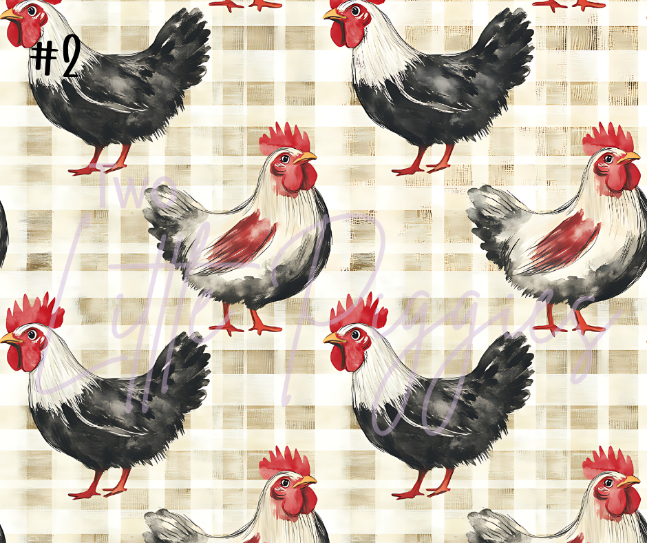 Printed Vinyl - Chickens 2