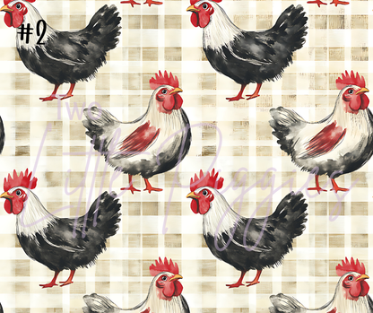Printed Vinyl - Chickens 2