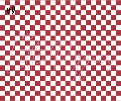 Printed Vinyl - Checkers - Regular