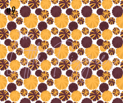 Printed Vinyl - Cheer - Maroon and Gold