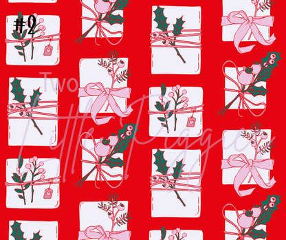 Printed Vinyl - Peppermint Holiday