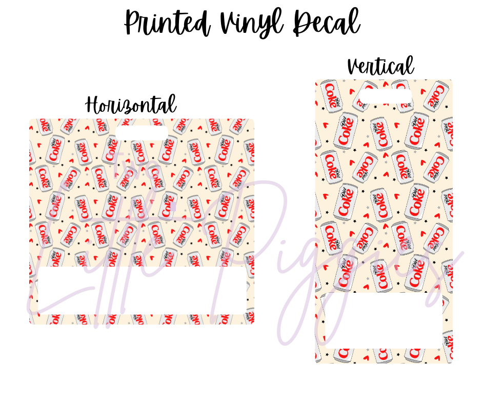 Printed Vinyl - Diet Coke - Cream