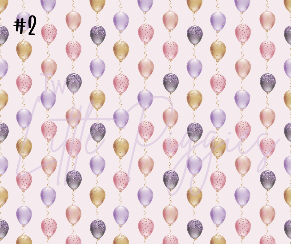 Printed Vinyl - New Year  - Purple