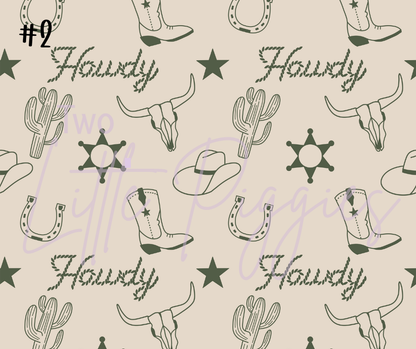 Printed Vinyl - Western Pattern 2 Collection