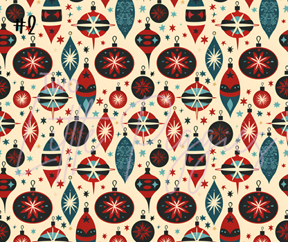 Printed Vinyl - 50s Christmas