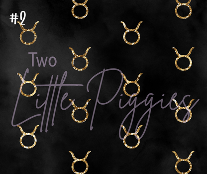 Printed Vinyl - Taurus - Black and Gold