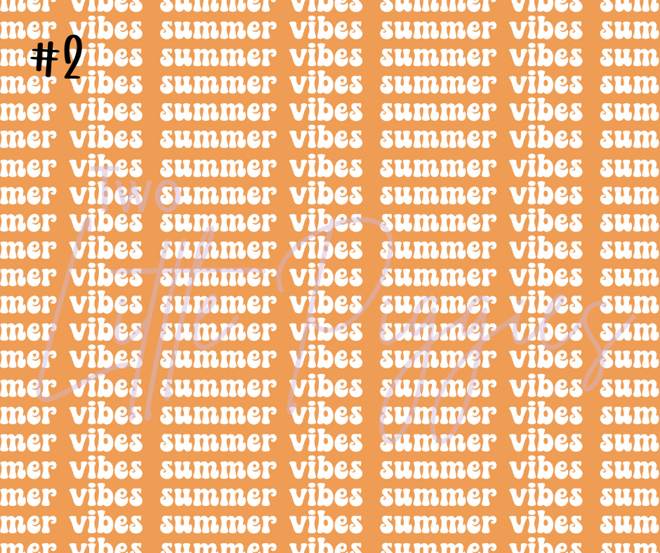 Printed Vinyl - Groovy Summer Collection