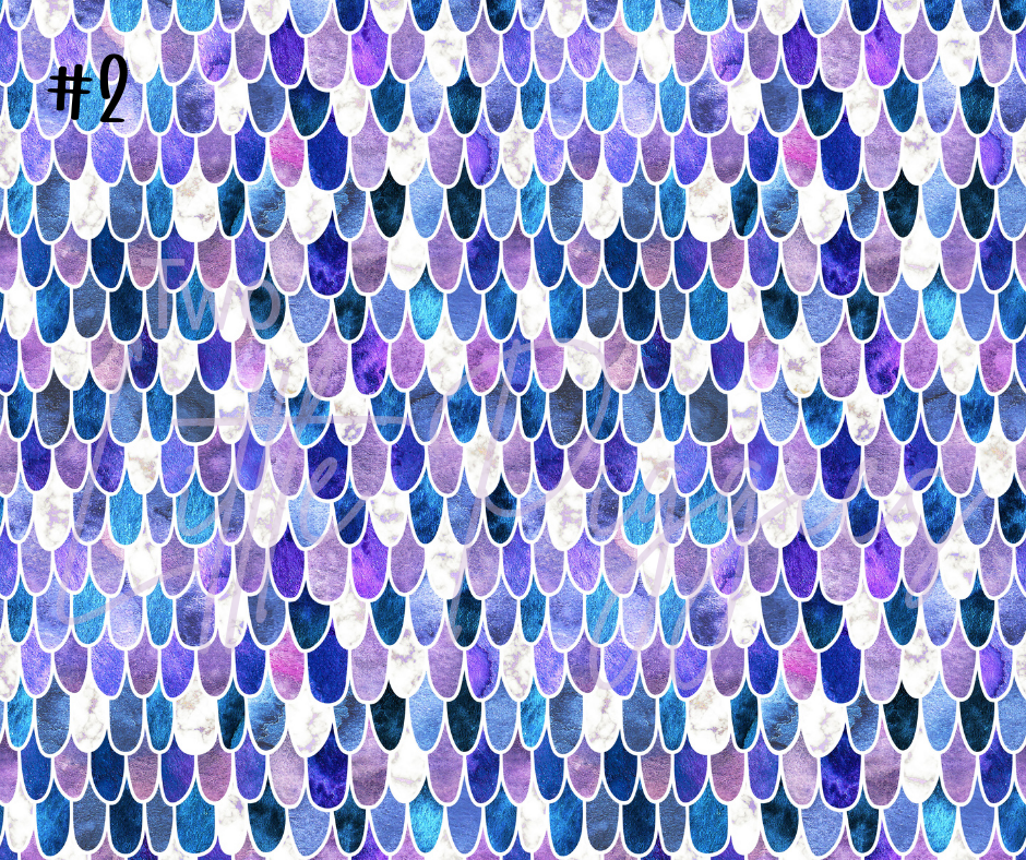 Printed Vinyl - Watercolor - Blue and Purple