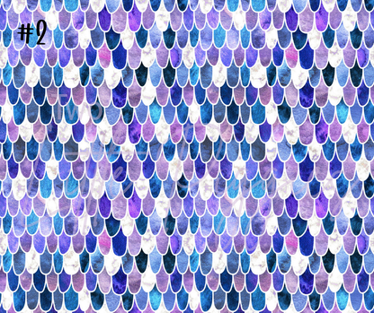 Printed Vinyl - Watercolor - Blue and Purple