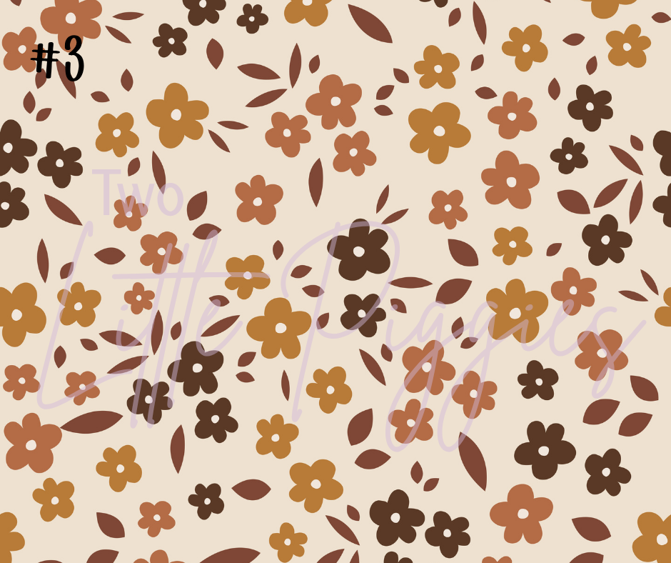 Printed Vinyl - Fall Floral