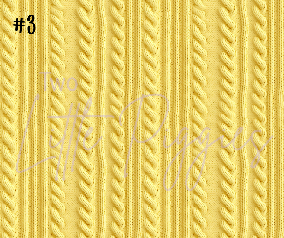 Printed Vinyl - Pastel Knit